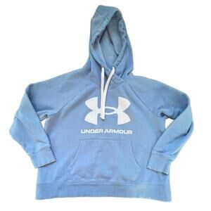 Under Armour Women’s Pale Blue w\ White Ticking Hoodie - 1x